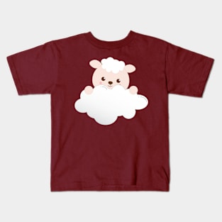 Cute Lamb on a Cloud Kids T-Shirt